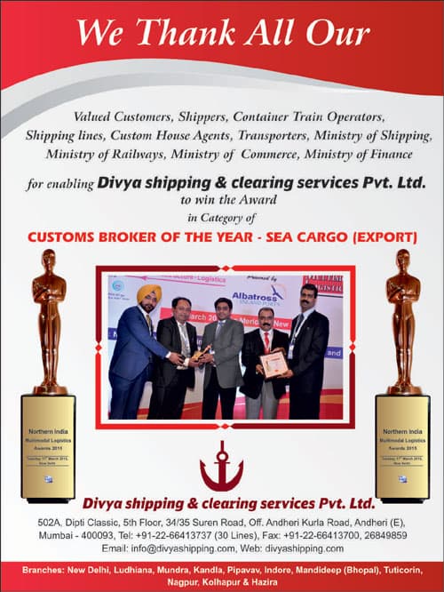 Customs Broker of the Year - Sea Cargo (Export)